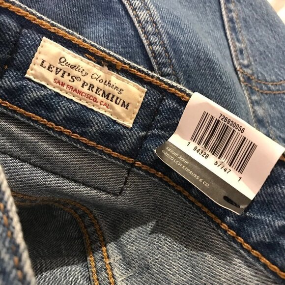 NWT Levi’s ribcage straight ankle jeans button fly 32 - Picture 7 of 12